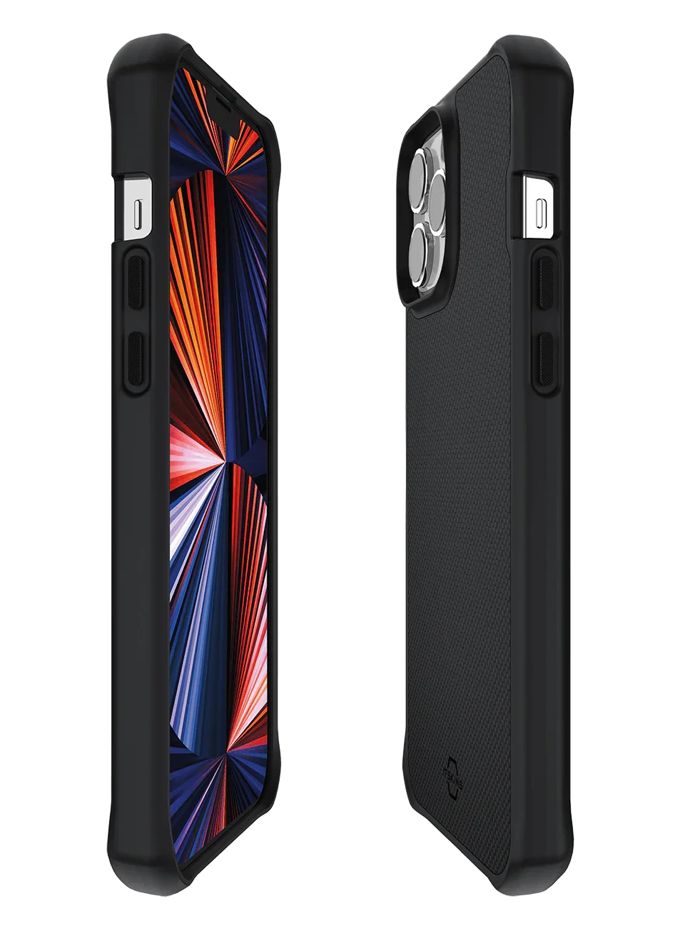 Itskins Hybrid Ballistic iPhone 13 Pro Case - Black - Tashqila Itskins Hybrid Ballistic iPhone 13 Pro Case - Black - Tashqila